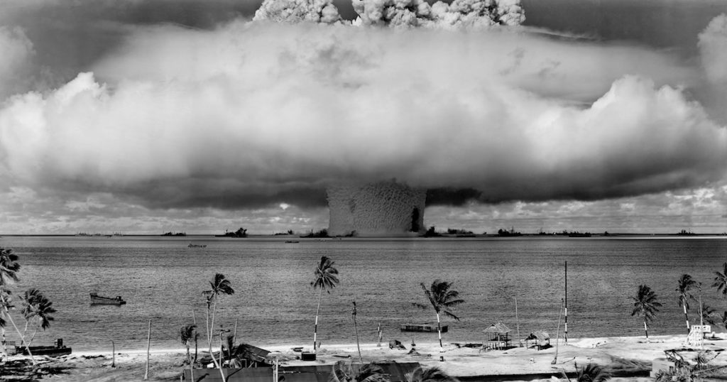Nuclear Bomb Over Marshall Islands